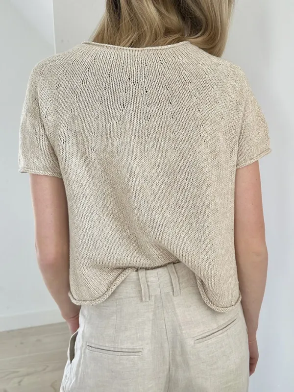 Le Knit Plain Yoke Tee 20