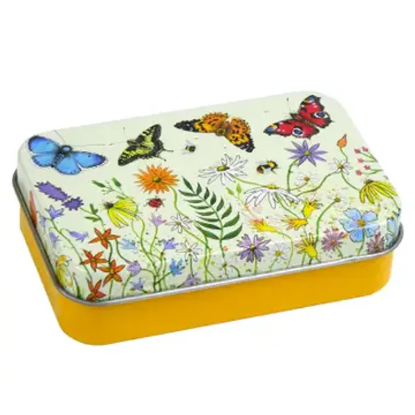 Hovedbilde Tinnboks rektangulær - Butterflies
