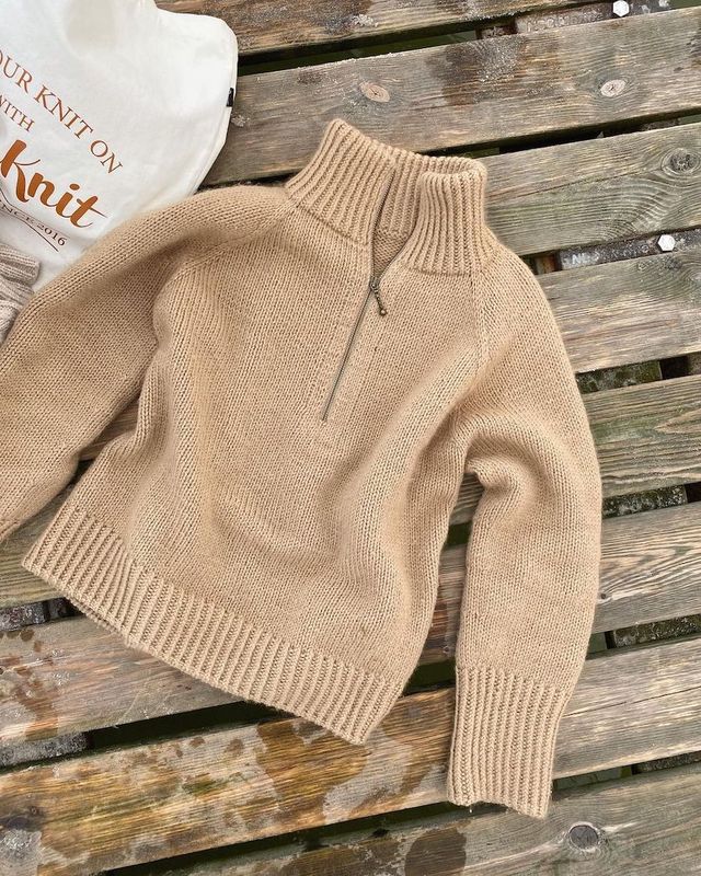 PetiteKnit Zipper Sweater