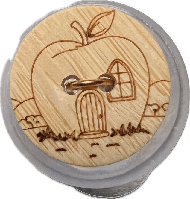 Hovedbilde Bambusknapp med barnemotiv