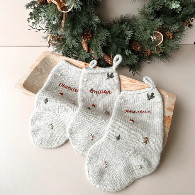 Hovedbilde Havrebarna Julestrømpe garnpakke 