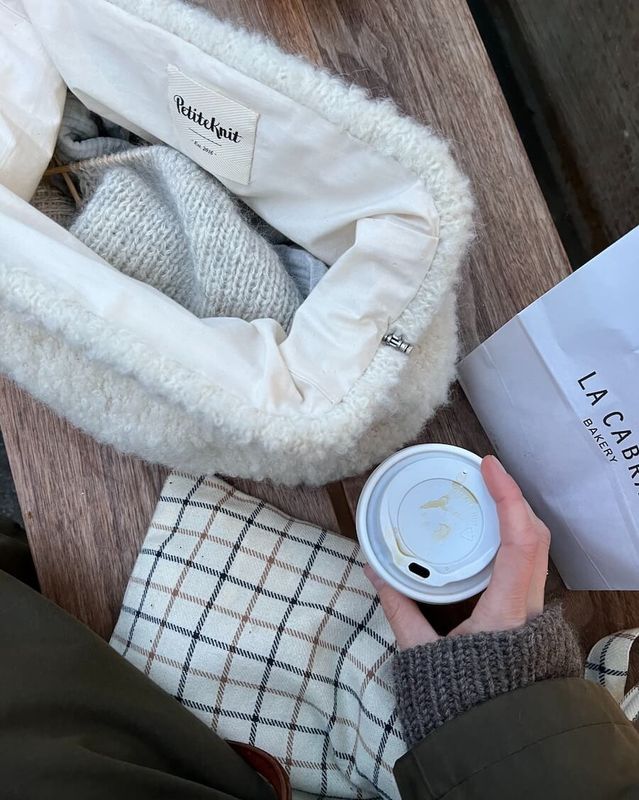 Petite Knit Fòr til Frame clutch