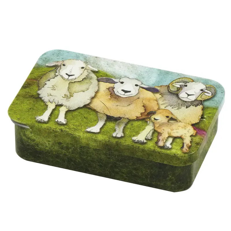 Emma Ball Liten tinnboks - Felted Sheep 