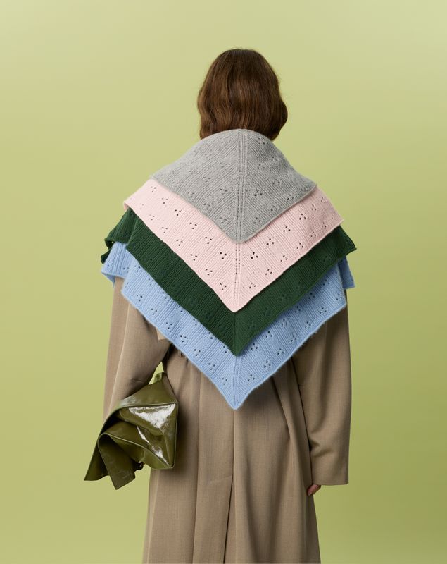 Garnpakke Sandnesgarn Miu Pointelle Shawl og Mittens